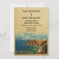 Portugal Faire-part de mariage Portugaise Madère