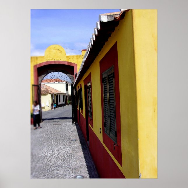 Portugal: Farben des Posters Funchal Poster (Vorne)