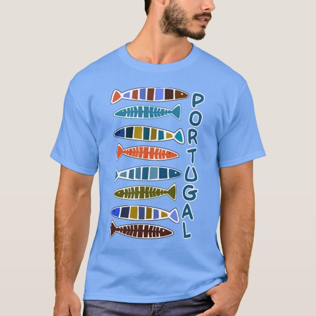 PORTUGAL-Fisch-Muster-Shirts u. -jacken T-Shirt (Vorderseite)