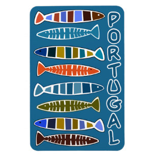 PORTUGAL-Fisch-Mustermagnet Magnet