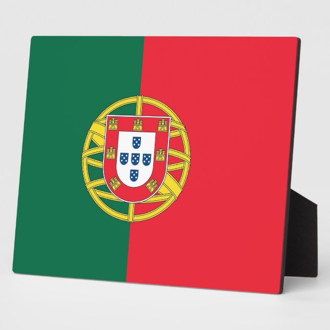 Portugal Flag Fotoplatte (Seite)