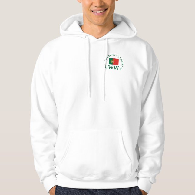 PORTUGAL Flag Personalisiert MONOGRAM Golf Hoodie (Vorderseite)