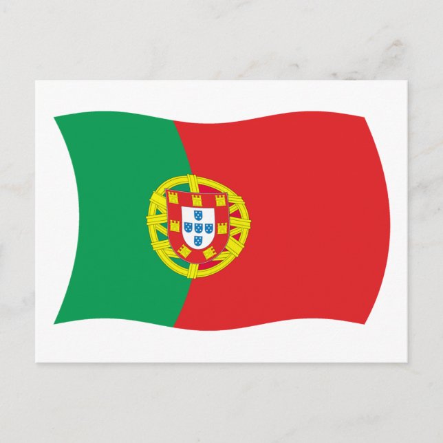 Portugal Flag Postkarte (Vorderseite)