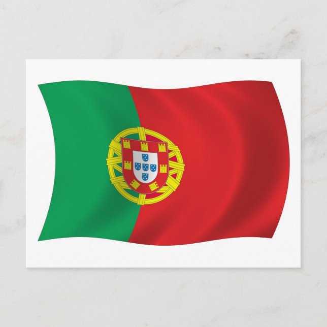 Portugal Flag Postkarte (Vorderseite)