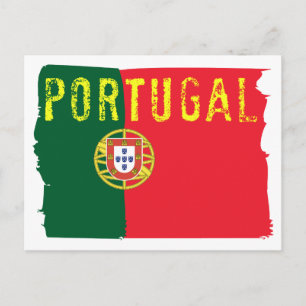 Portugal Flag Postkarte