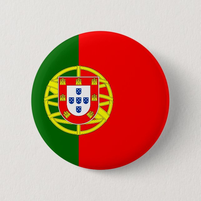 Portugal flag Round Button (Vorderseite)