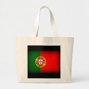 Portugal Flag Schwarzer Rand Jumbo Stoffbeutel