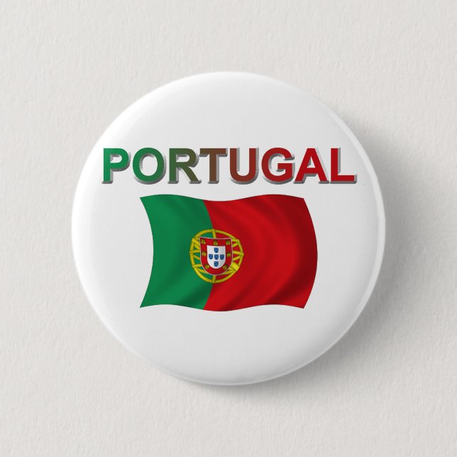 Portugal-Flagge Button (Vorderseite)