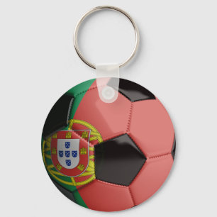 Portugal-Flagge Fußball Schlüsselanhänger