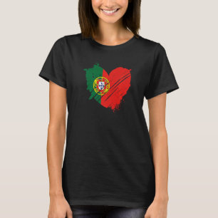 Portugal-Flagge Ich liebe sie Sie ist in meiner DN T-Shirt