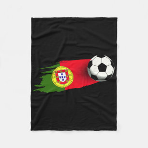 Portugal Flagge Jersey Portugiesische Fußballmanns Fleecedecke