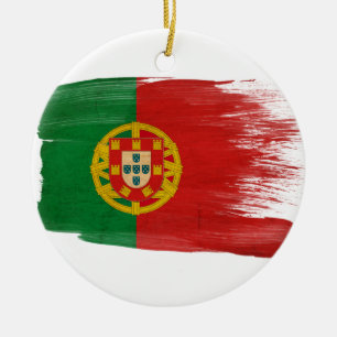 Portugal-Flagge Keramik Ornament