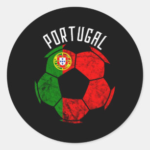 Portugal Flagge Portugiesischer Stolz Portugiesisc Runder Aufkleber