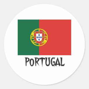 Portugal-Flagge Runder Aufkleber
