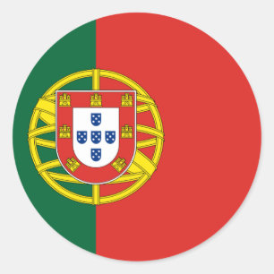 Portugal-Flagge Runder Aufkleber