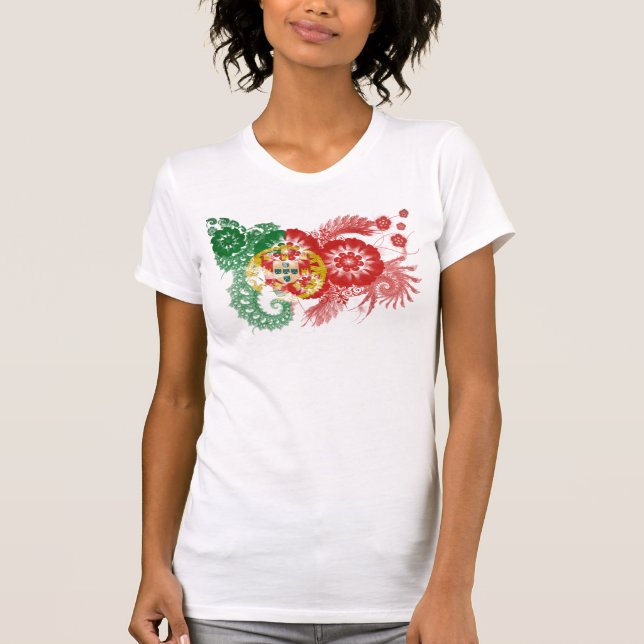 Portugal-Flagge T-Shirt (Vorderseite)