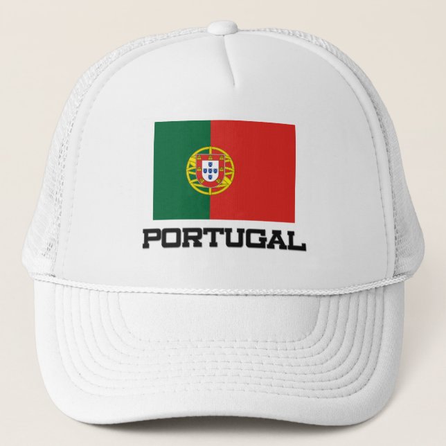 Portugal-Flagge Truckerkappe (Vorderseite)