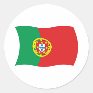 Portugal-Flaggen-Aufkleber Runder Aufkleber