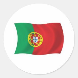 Portugal-Flaggen-Aufkleber Runder Aufkleber
