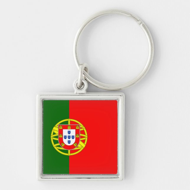 Portugal-Flaggen-Schlüsselanhänger Schlüsselanhänger (Vorne)