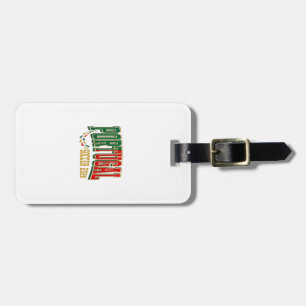Portugal Fußball 2026 Fußball Fett Land Typographi Gepäckanhänger