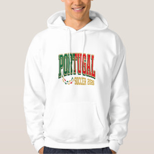 Portugal Fußball 2026 Fußball Fett Land Typographi Hoodie