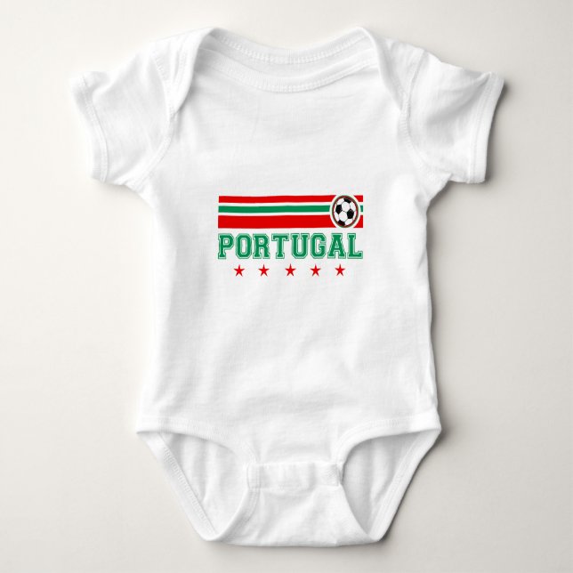 Portugal-Fußball Baby Strampler (Vorderseite)