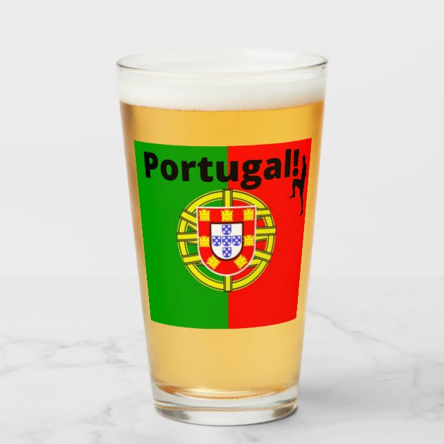 Portugal Fußball Glas (Vorne (Gefüllt))