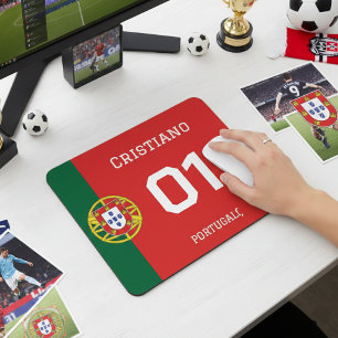 Portugal Fußball-Legende Benutzerdefinierter Name Mousepad