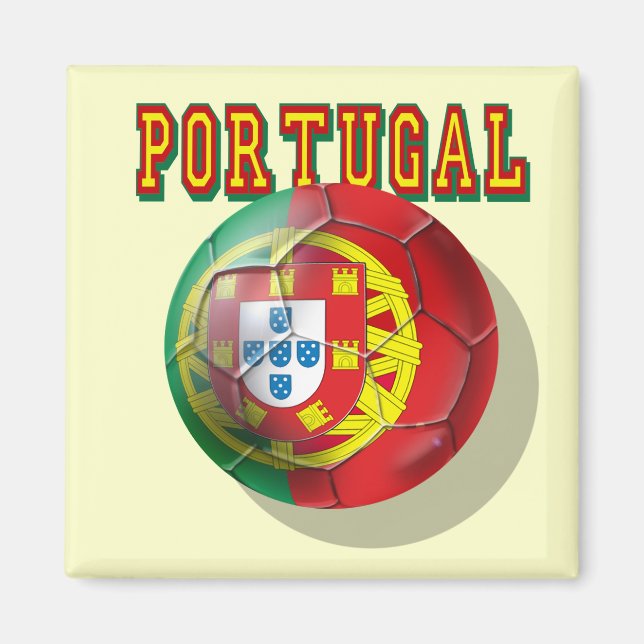 Portugal Fußball Magnet (Vorne)
