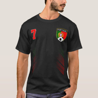 Portugal Fußball Portugese Fußball Retro 7 Jersey T-Shirt