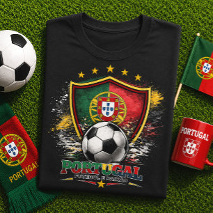Portugal Fußball Portugiesische Fußballweltmeister Tri-Blend Shirt