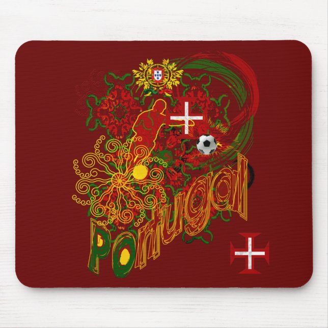 Portugal futebol Tugas Mousepad (Vorne)