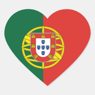 portugal Herz-Aufkleber