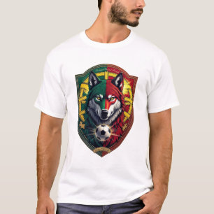 Portugal Iberian Wolf Glory T-Shirt, nationales Ge T-Shirt