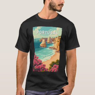 Portugal Illustration Reise Kunst Vintage T-Shirt