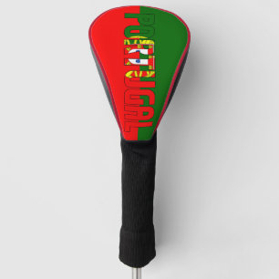 Portugal Inschrift Flagge Wappen Grün Rot Golf Headcover