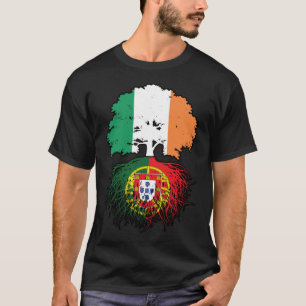 Portugal - Irish Ireland Treots Flag T-Shirt