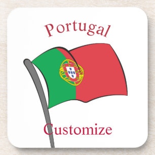 Portugal Landesflagge Thunder_Cove Getränkeuntersetzer