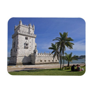 Portugal, Lissabon. Belem Tower, eine UNESCO-Welt  Magnet