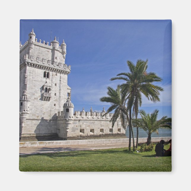 Portugal, Lissabon. Belem Tower, eine UNESCO-Welt  Magnet (Vorne)
