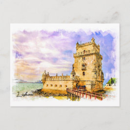 Portugal, Lissabon - Belem Tower Postkarte