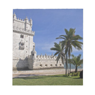 Portugal, Lissabon. Belem-Turm, ein UNESCO-Welterb Notizblock