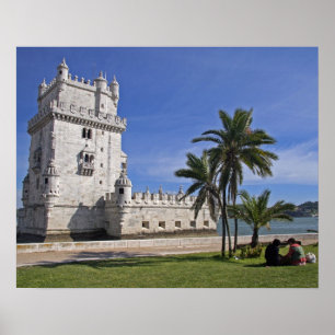 Portugal, Lissabon. Belem-Turm, ein UNESCO-Welterb Poster