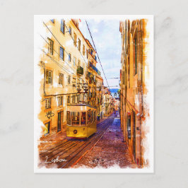 Portugal, Lissabon, Luftseilbahn Postkarte