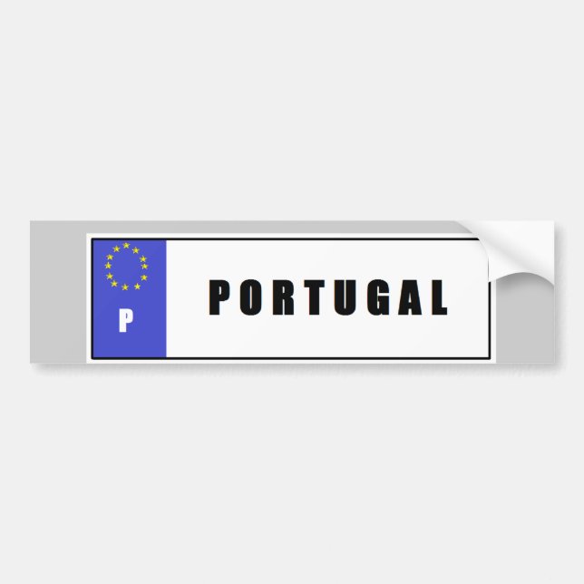 Portugal-Lizenz-Platten-Autoaufkleber Autoaufkleber (Vorne)