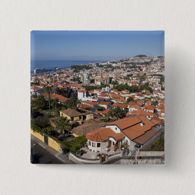 Portugal, Madeira, Funchal. Kabelwagen Button (Vorderseite)