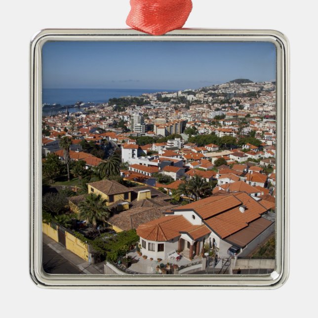 Portugal, Madeira, Funchal. Kabelwagen Ornament Aus Metall (Vorne)