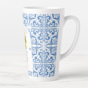 Portugal Mariage Mug Carreaux bleus et citrons E