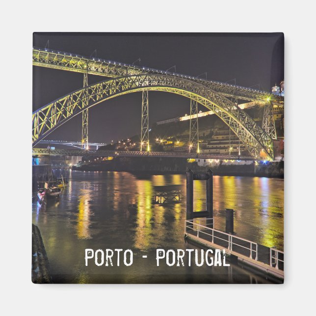 Portugal. Nachtszene in der Nähe des Douro River Magnet (Vorne)